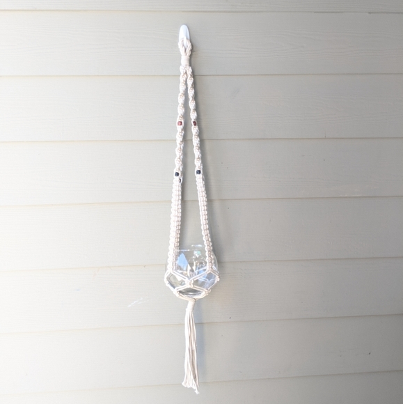 Other - Beaded Macrame Succulent Hanger